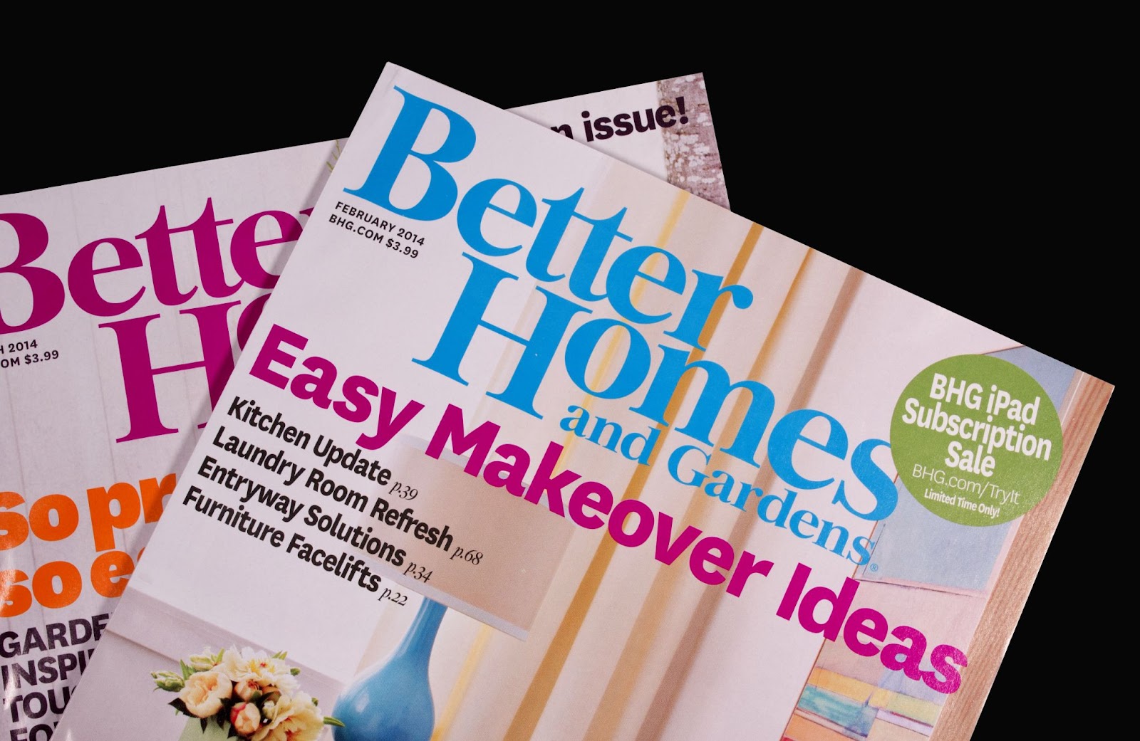 Better Homes and Garden magazines